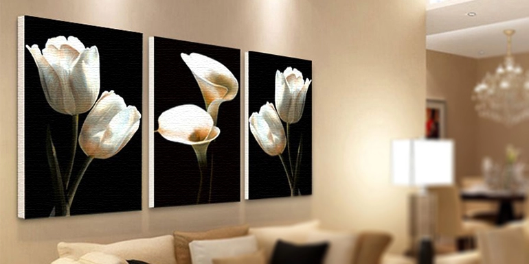 Canvas art prints for interior decoration
