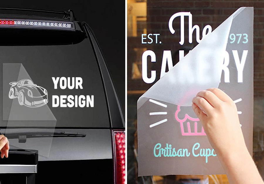 Custom Vinyl Lettering or Decal Sticker Cutting at Shop